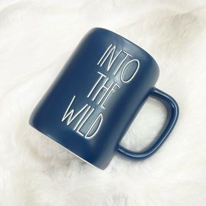RAE DUNN Into The Wild 16 oz Mug NWOT Blue